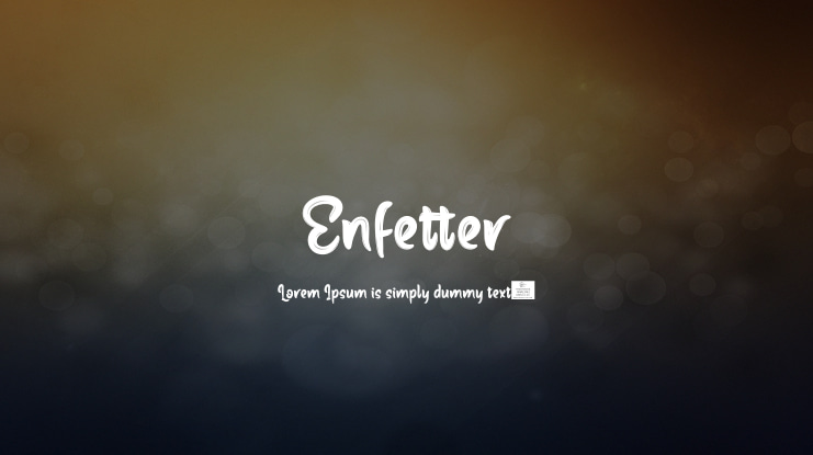 Enfetter Font