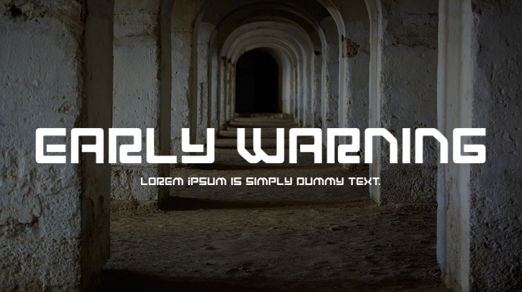 Early Warning Font Family