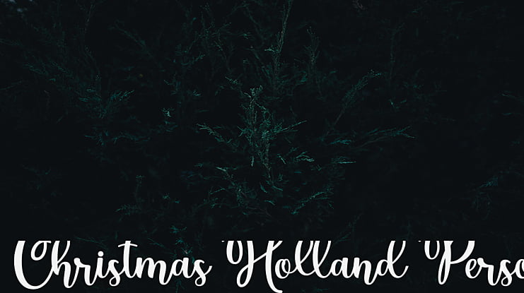 Christmas Holland Personal Use Font