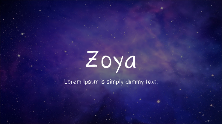 Zoya Font