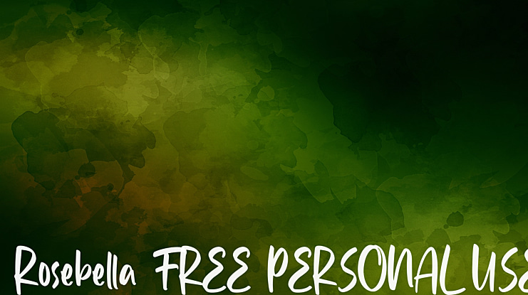 Rosebella FREE PERSONAL USE Font Family