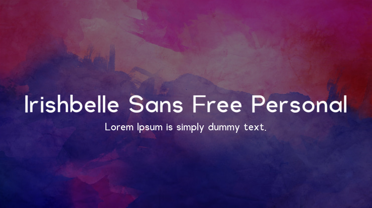 Irishbelle Sans Free Personal Font Family