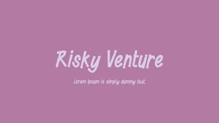 Risky Venture Font