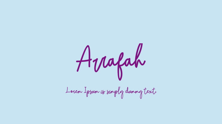 Arrafah Font Family