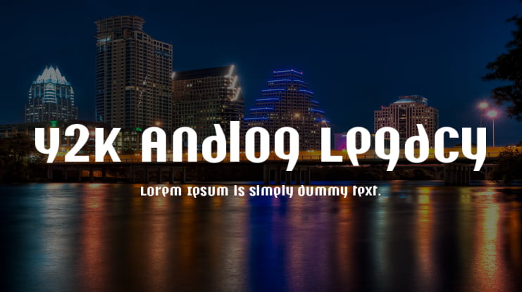 Y2K Analog Legacy Font Family