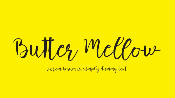 Butter Mellow Font
