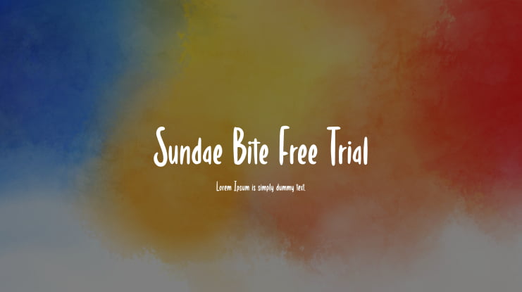 Sundae Bite Free Trial Font