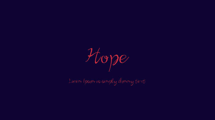 Hope Font