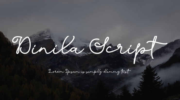 Dinila Script Font Family