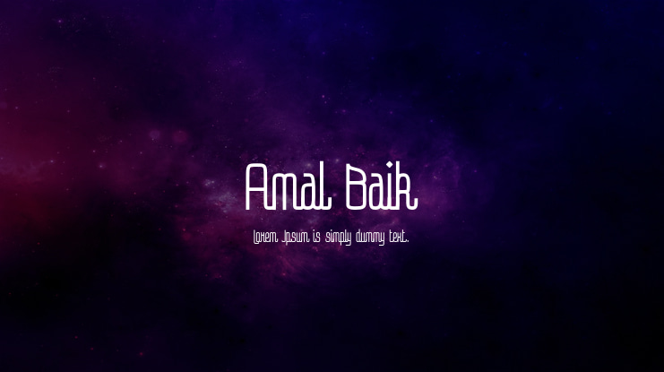 Amal Baik Font