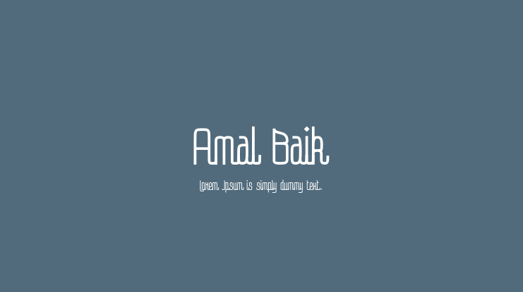 Amal Baik Font
