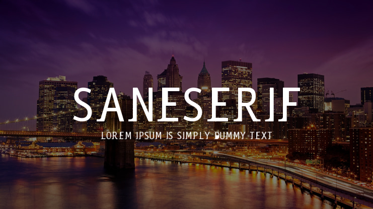 Saneserif Font