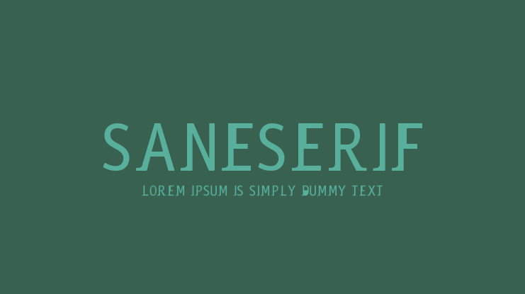 Saneserif Font