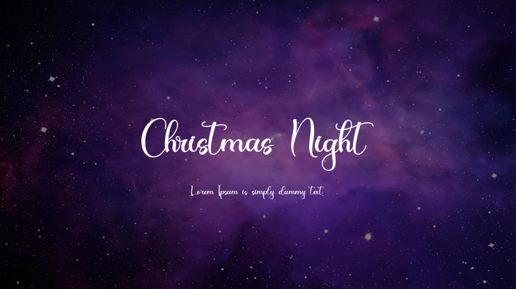 Christmas Night Font