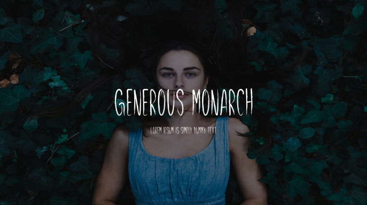 Generous Monarch Font