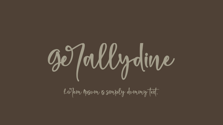 Gerallydine Font
