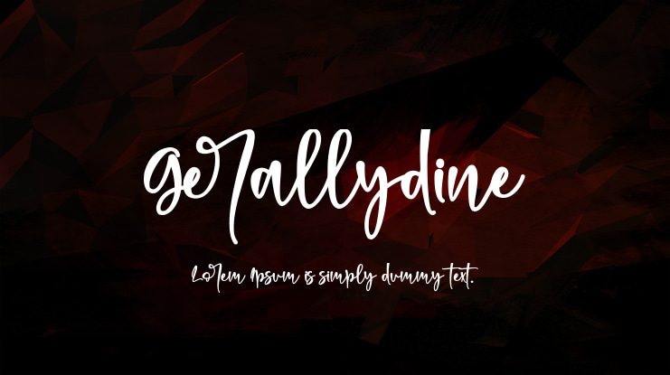 Gerallydine Font