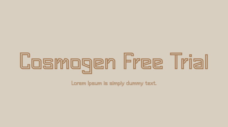 Cosmogen Free Trial Font