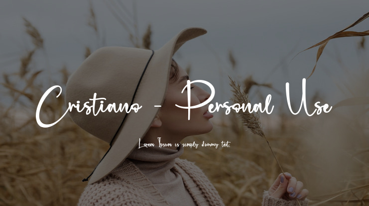 Cristiano - Personal Use Font