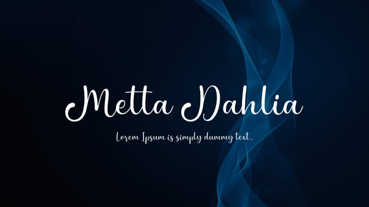 Metta Dahlia Font