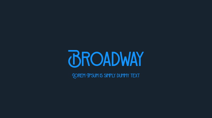 Broadway Font
