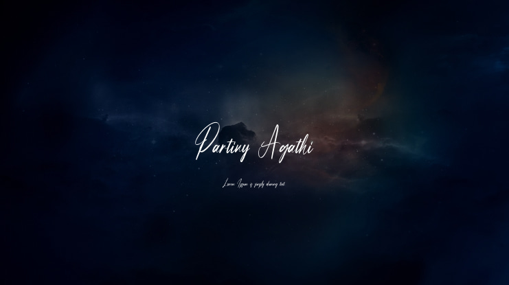 Partiny Agathi Font