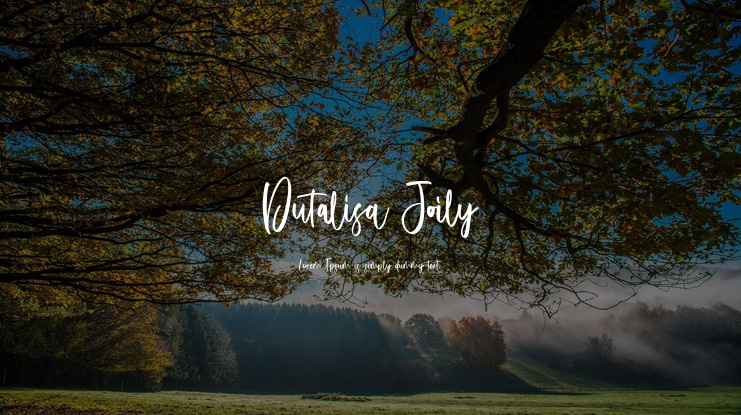 Dutalisa Joily Font