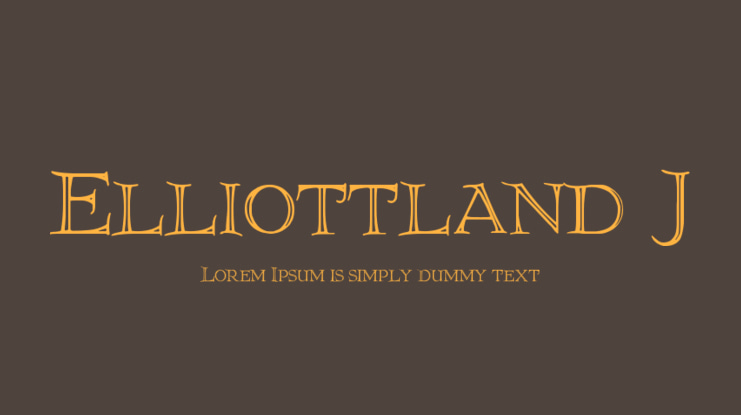 Elliottland J Font
