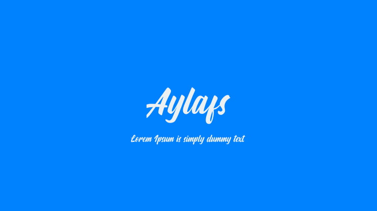 Aylafs Font