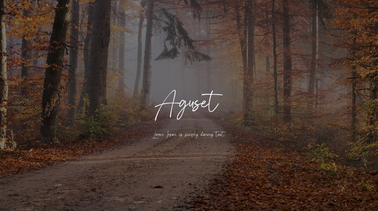 Aguset Font