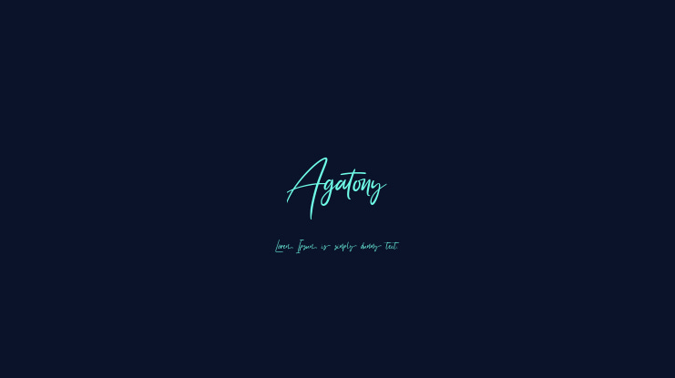 Agatony Font