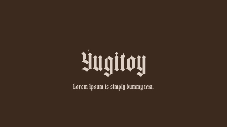 Yugitoy Font