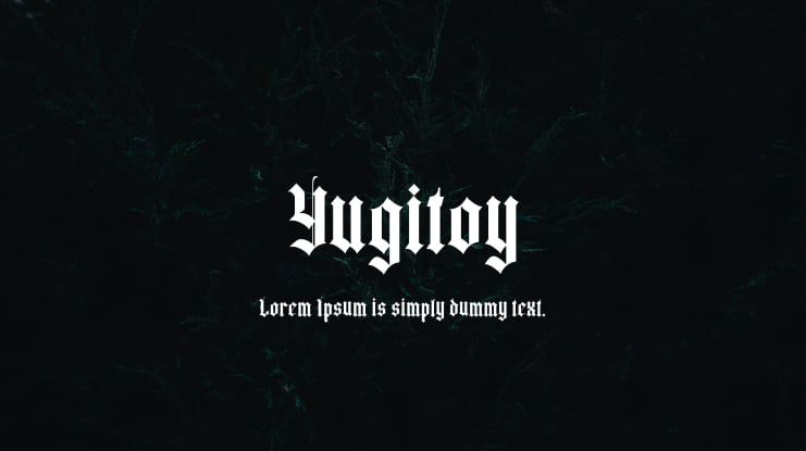 Yugitoy Font