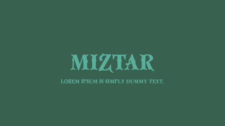 Miztar Font