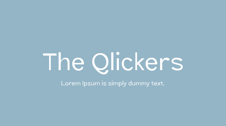 The Qlickers Font Family