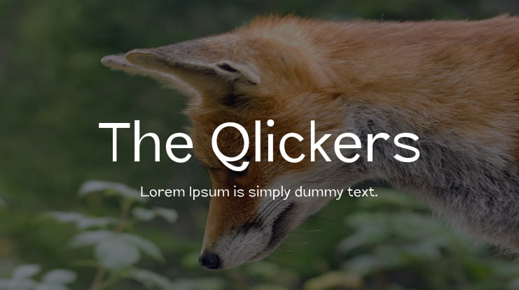 The Qlickers Font Family