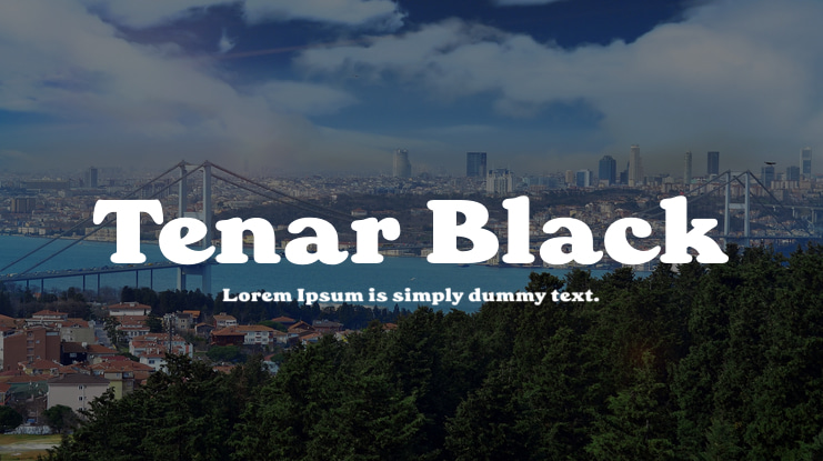 Tenar Black Font