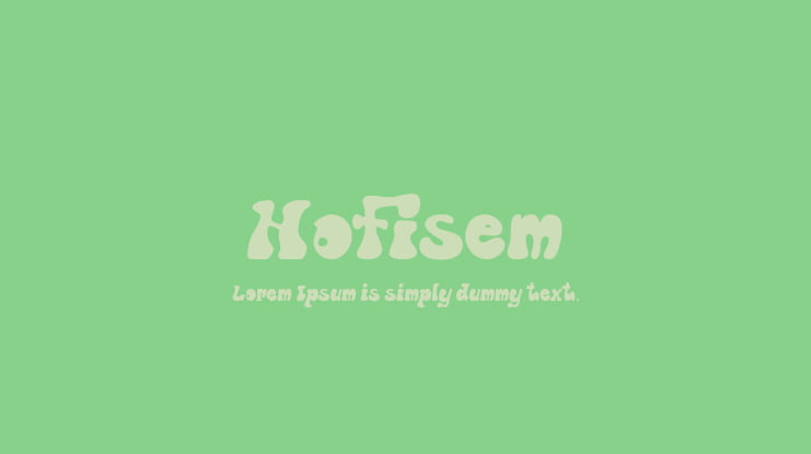 Hofisem Font