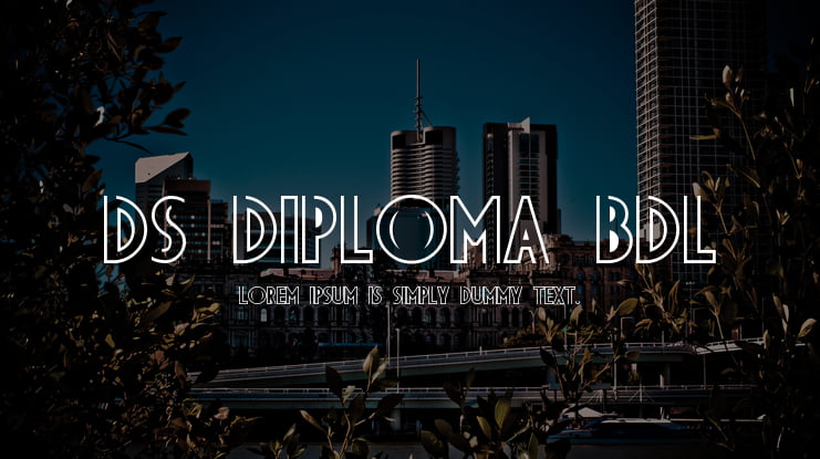 DS Diploma BDL Font