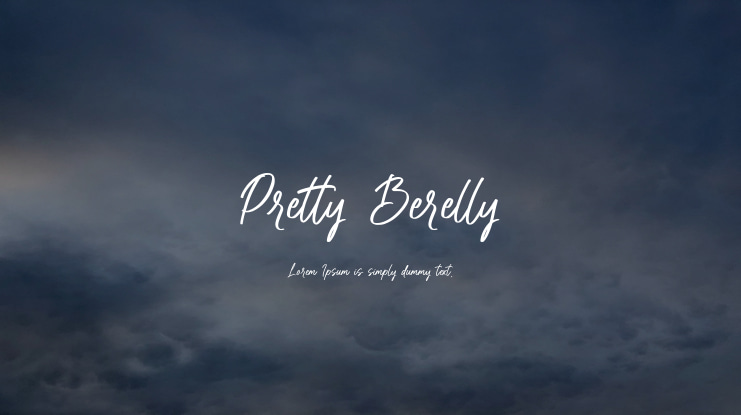 Pretty Berelly Font