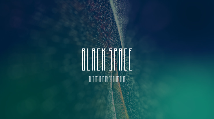 Black Space Font