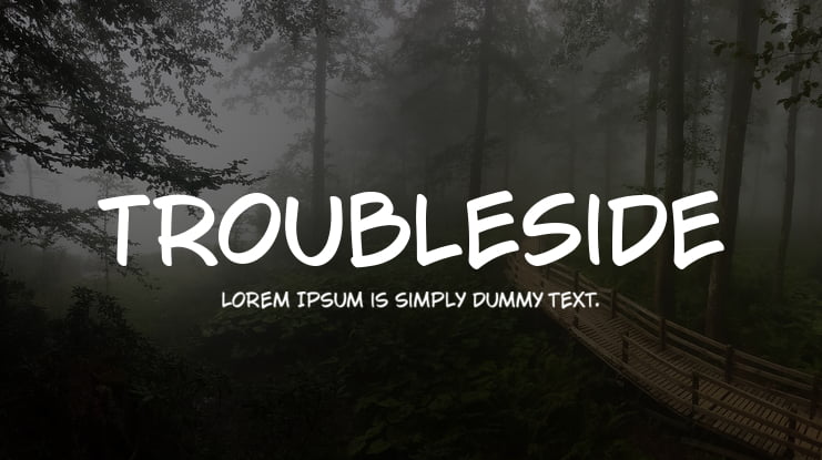 TroubleSide Font