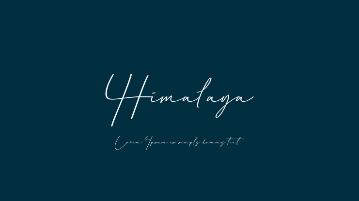Himalaya Font