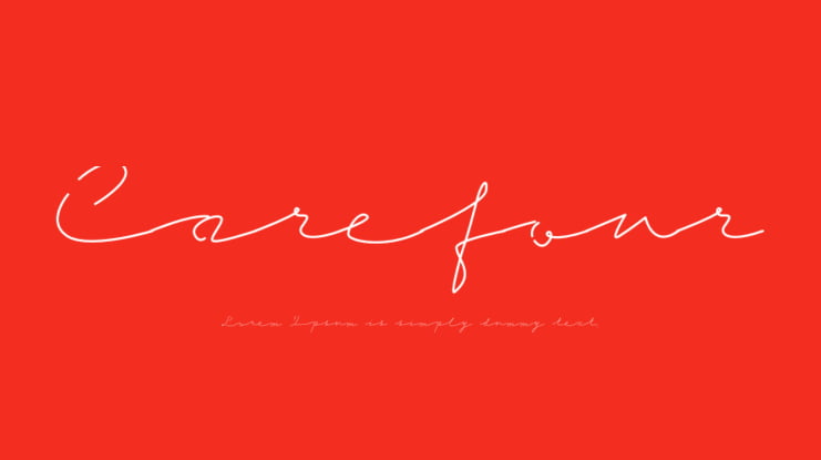 Carefour Font Family