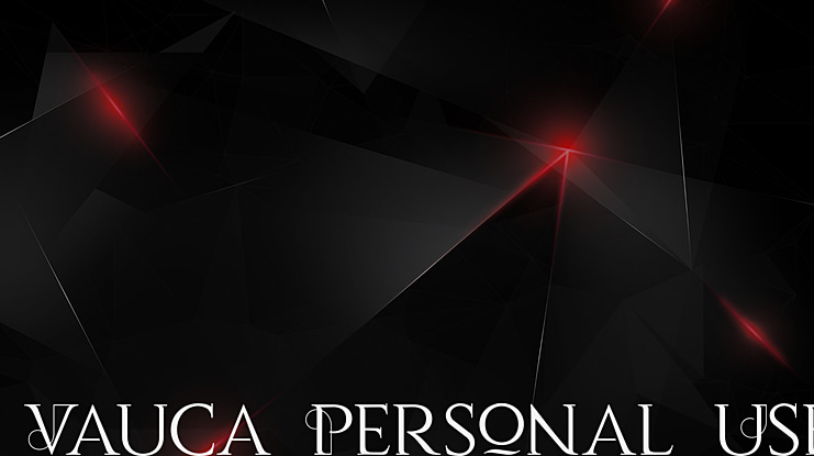 Vauca Personal Use Font