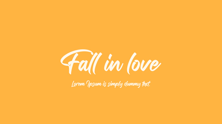 Fall in love Font