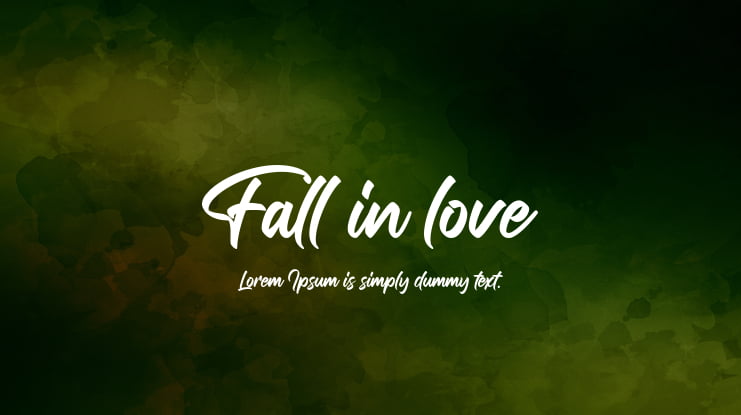 Fall in love Font