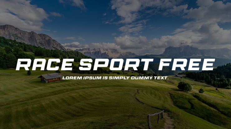 Race Sport Free Font