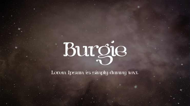 Burgie Font Family