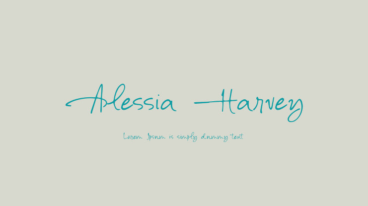 Alessia Harvey Font